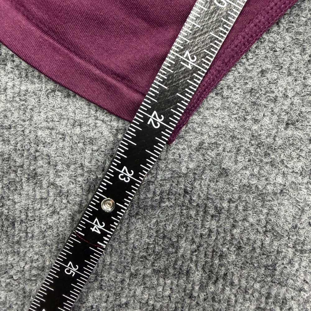 Fabletics Womens High Waisted Seamless Mesh Leggings Burgundy Size XS 7/8 Length - Picture 5 of 6